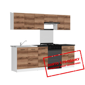 Кухня Junona Line 240 Дуб делано темний/Білий BRW...